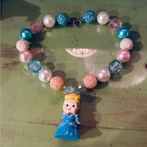 Cinderella chunky Bauble Necklace little girl age 5-8 Kennedy Claire Boutique